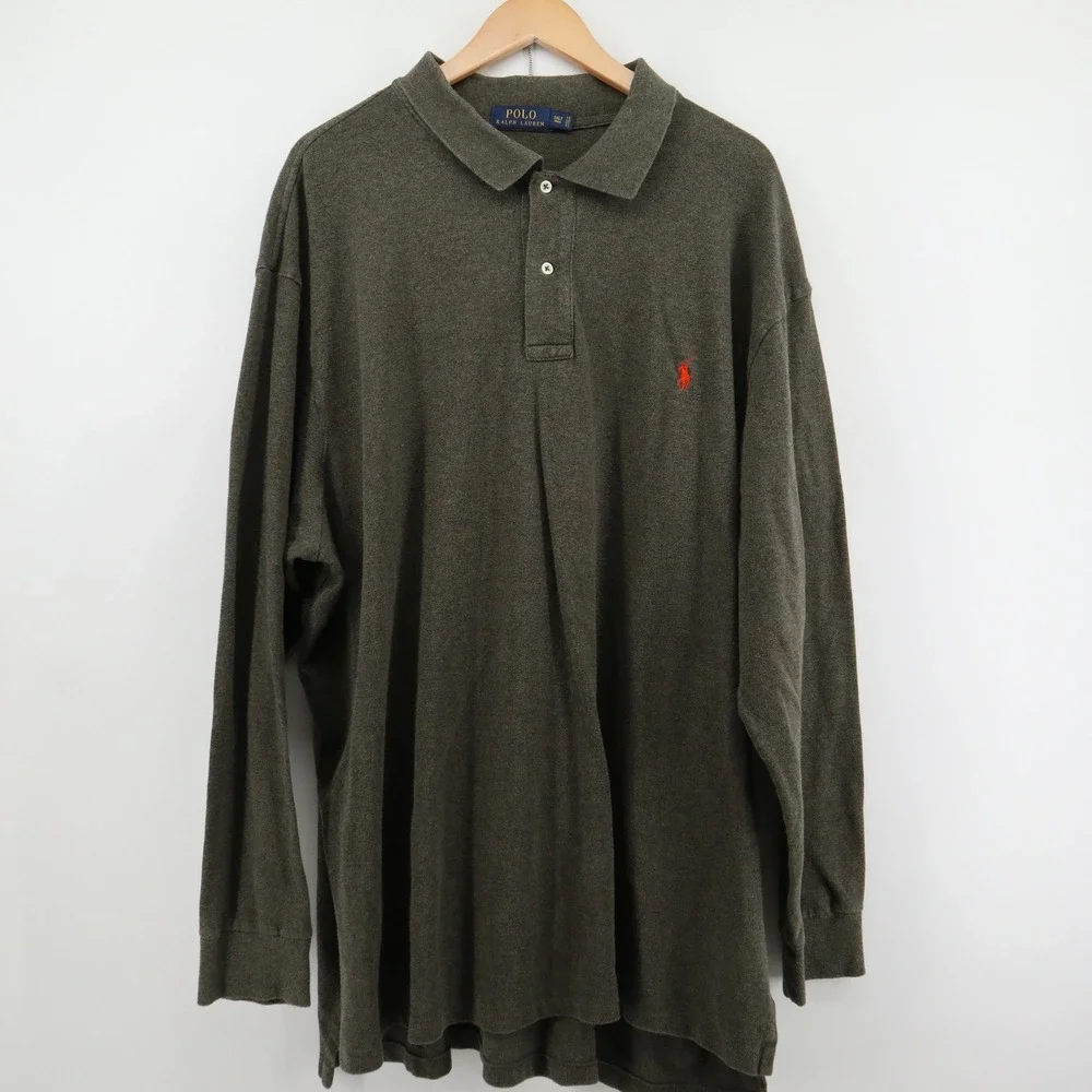 Polo Ralph Lauren Shirt Mens 3XLT Classic Modern Red Pony Logo Excellent